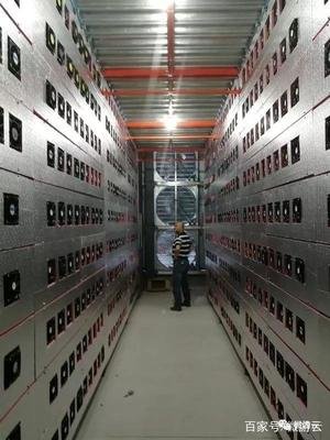 Mining farm with optimal power supply and cooling systems
